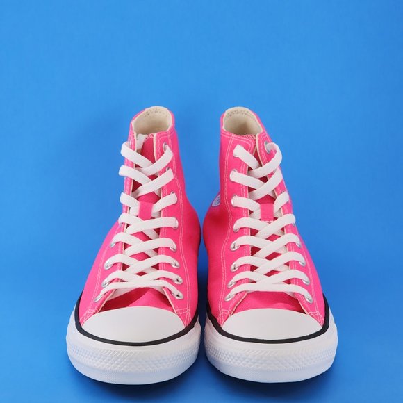 Converse CTAS Hi 'Hyper Pink' Canvas Unisex Sneakers 170155F NWT - Picture 6 of 6